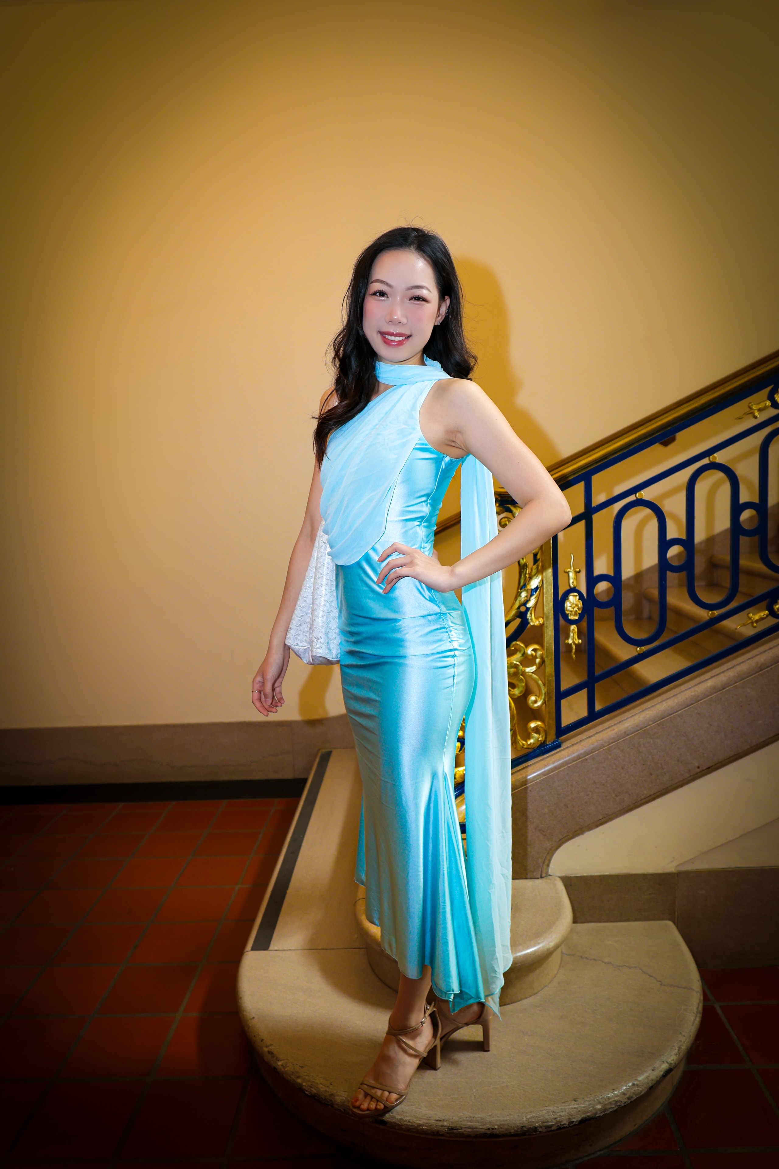 Miss Asian Global Pageant — Elegant Staircase Portrait